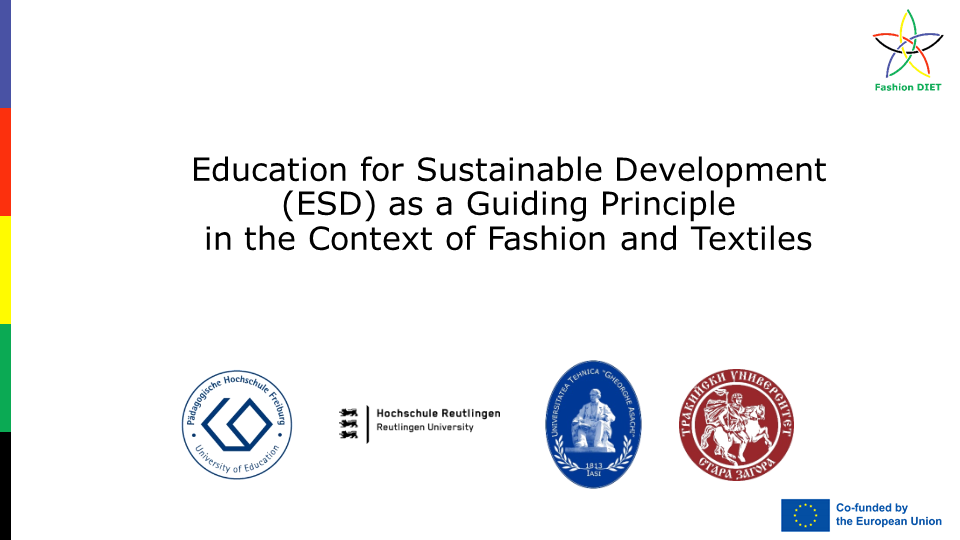 ESD as a Guiding Principle in the Context of Fashion and Textiles